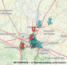 Mappa Via di Corticella, 40013 Castel Maggiore BO, Italia (6.74786)