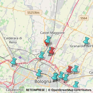 Mappa N. loc. Primo Maggio, 40013 Castel Maggiore BO, Italia (5.71429)