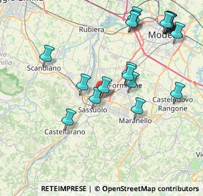 Mappa Via Radici in Piano, 41049 Fiorano modenese MO, Italia (9.256)