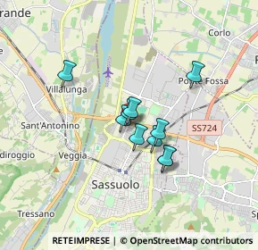 Mappa Via Regina Pacis, 41049 Modena MO, Italia (1.48455)