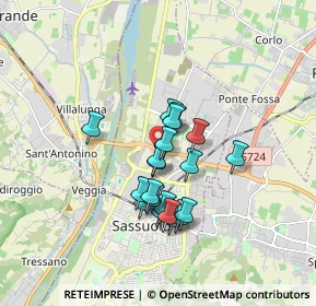 Mappa Via Prolungamento, 41049 Sassuolo MO, Italia (1.3385)