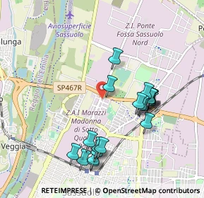 Mappa Via Regina Pacis, 41049 Modena MO, Italia (0.9825)