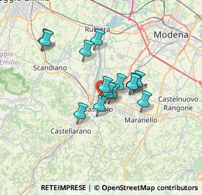 Mappa Via Regina Pacis, 41049 Modena MO, Italia (5.11714)