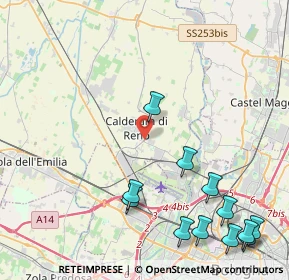 Mappa , 40012 Calderara di Reno BO, Italia (5.67083)