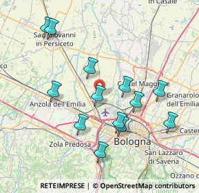 Mappa , 40012 Calderara di Reno BO, Italia (7.67538)