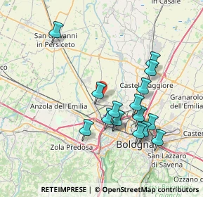 Mappa , 40012 Calderara di Reno BO, Italia (7.09125)