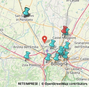 Mappa , 40012 Calderara di Reno BO, Italia (8.22923)