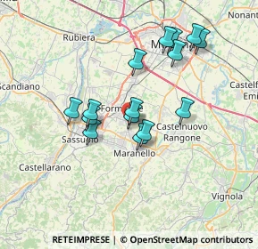Mappa Via della Fornace, 41043 Formigine MO, Italia (6.296)