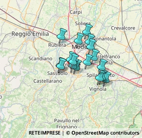 Mappa Via della Fornace, 41043 Formigine MO, Italia (8.72882)