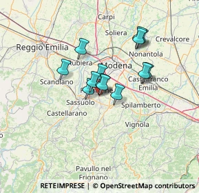 Mappa Via della Fornace, 41043 Formigine MO, Italia (9.86923)