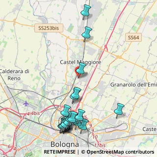 Mappa Via G. Di Vittorio, 40133 Castel Maggiore BO, Italia (5.2945)