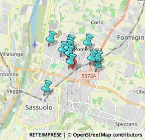 Mappa Via Campo Longo, 41049 Sassuolo MO, Italia (1.07615)