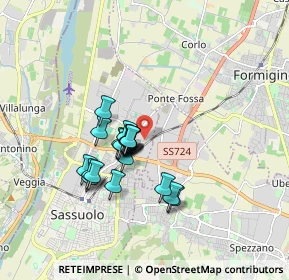 Mappa Via Campo Longo, 41049 Sassuolo MO, Italia (1.3565)