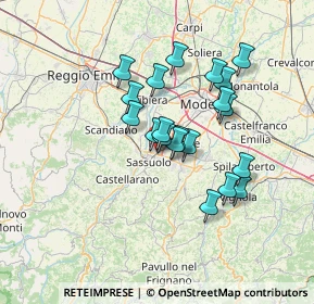 Mappa Via Falzarego, 41049 Sassuolo MO, Italia (11.2465)