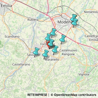 Mappa Via dell' Industria, 41043 Formigine MO, Italia (5.39364)