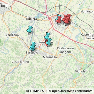 Mappa Via dell' Industria, 41043 Formigine MO, Italia (7.38692)