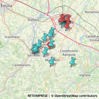 Mappa Via dell' Industria, 41043 Formigine MO, Italia (6.57895)
