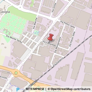 Mappa Via Falzarego, 13, 41049 Sassuolo, Modena (Emilia Romagna)
