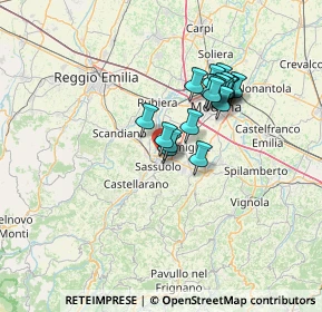 Mappa Viale Regina Pacis, 41049 Sassuolo MO, Italia (10.855)