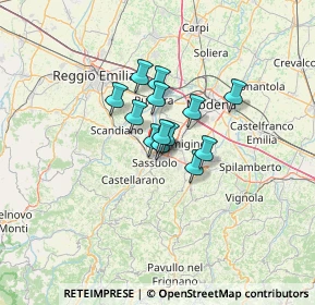 Mappa Viale Regina Pacis, 41049 Sassuolo MO, Italia (7.36462)