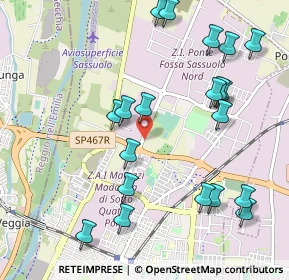 Mappa Viale Regina Pacis, 41049 Sassuolo MO, Italia (1.173)