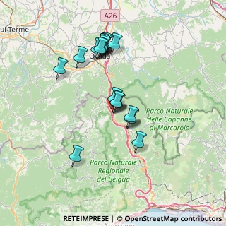 Mappa Via B. Pizzorni, 16010 Rossiglione GE, Italia (6.3475)