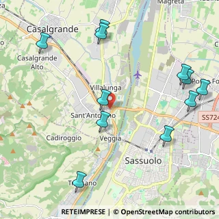 Mappa Via M. M. Boiardo, 42013 Casalgrande RE, Italia (2.65364)