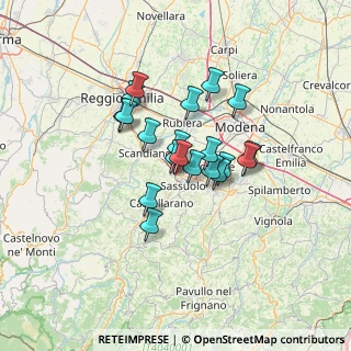 Mappa Via M. M. Boiardo, 42013 Casalgrande RE, Italia (9.887)