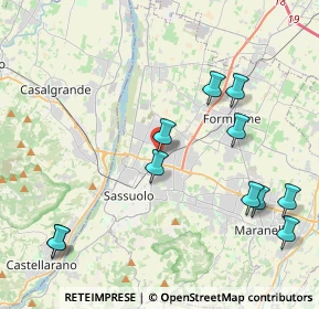 Mappa Via Cismon, 41049 Sassuolo MO, Italia (4.82818)