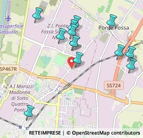 Mappa Via Cismon, 41049 Sassuolo MO, Italia (1.08154)