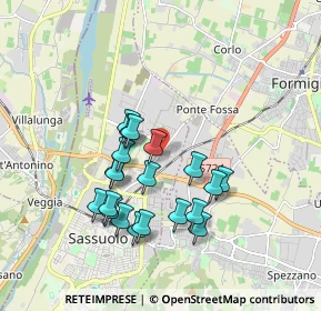 Mappa Via Cismon, 41049 Sassuolo MO, Italia (1.646)