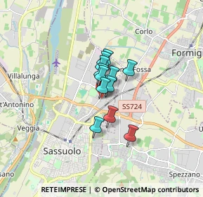 Mappa Via Cismon, 41049 Sassuolo MO, Italia (0.88083)