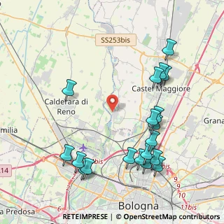 Mappa Via G. Byron, 40013 Castel Maggiore BO, Italia (4.76105)