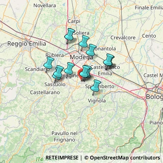 Mappa Via del Lavoro, 41051 Castelnuovo Rangone MO, Italia (9.66333)