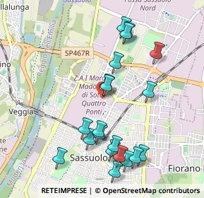 Mappa Via Aldo Moro, 41049 Sassuolo MO, Italia (1.063)