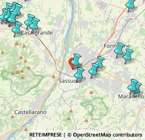 Mappa Via Aldo Moro, 41049 Sassuolo MO, Italia (6.4585)
