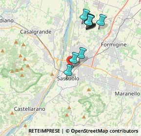 Mappa Via Mattarella, 41049 Sassuolo MO, Italia (3.71727)