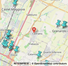 Mappa Via XXV Aprile, 40057 Cadriano BO, Italia (3.606)