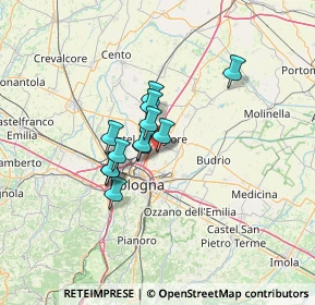 Mappa Via XXV Aprile, 40057 Cadriano BO, Italia (8.75917)