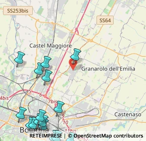 Mappa Via XXV Aprile, 40057 Cadriano BO, Italia (6.40688)