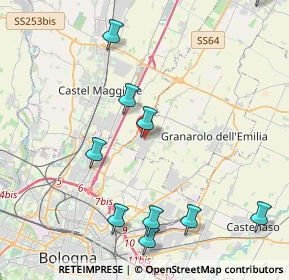 Mappa Via XXV Aprile, 40057 Cadriano BO, Italia (5.50273)