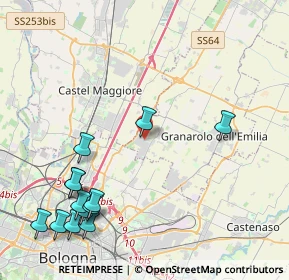 Mappa Via XXV Aprile, 40057 Cadriano BO, Italia (5.36923)