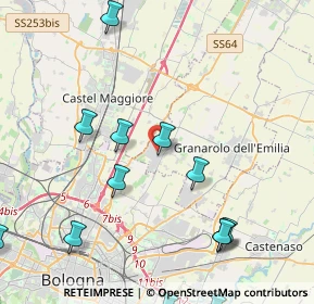 Mappa Via G. Massarenti, 40057 Cadriano BO, Italia (5.74071)