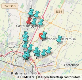 Mappa Via G. Massarenti, 40057 Cadriano BO, Italia (3.4565)