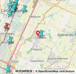 Mappa Via G. Massarenti, 40057 Cadriano BO, Italia (3.76526)