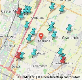 Mappa Via G. Massarenti, 40057 Cadriano BO, Italia (2.3215)