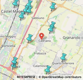 Mappa Via G. Massarenti, 40057 Cadriano BO, Italia (2.75308)