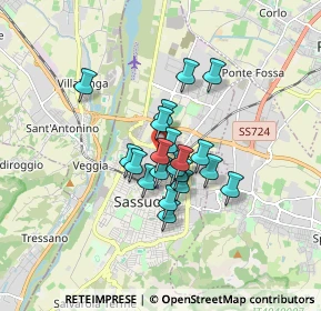 Mappa Via Giancarlo Siani, 41049 Sassuolo MO, Italia (1.1505)