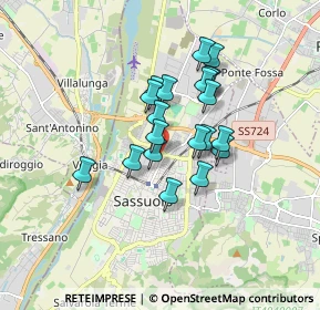 Mappa Via Giancarlo Siani, 41049 Sassuolo MO, Italia (1.2985)