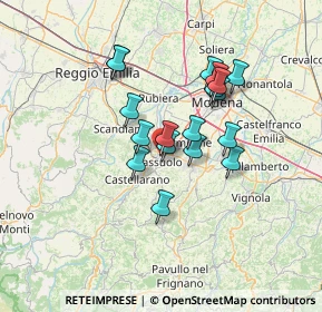Mappa Via Giancarlo Siani, 41049 Sassuolo MO, Italia (11.02167)